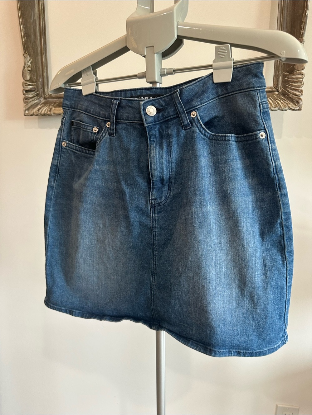 Calvin Klein Jeans Indigo Denim Mini Skirt